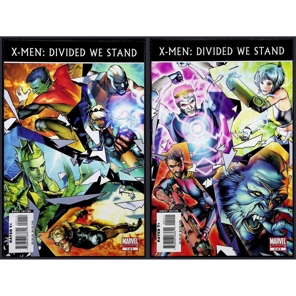 X-Men Divided We Stand Comic Books Lot 1-2 Complete‎ Set Marvel